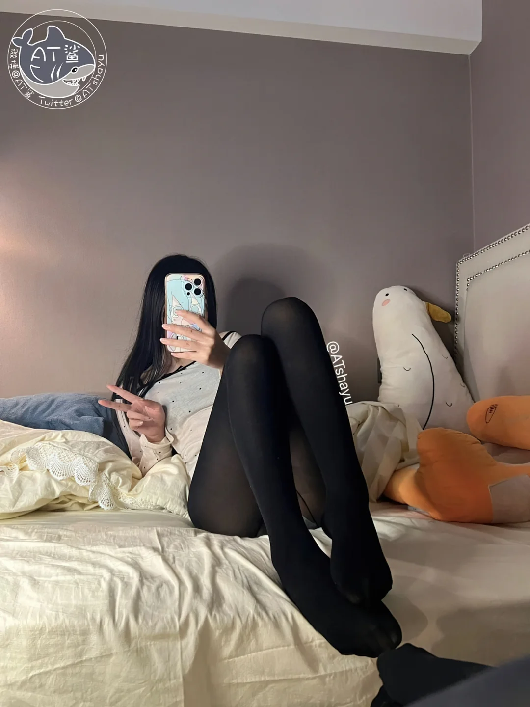 AT鲨 - 原相机质感黑裤袜 [58P,3V-75MB] tg@simisebaisi 【丝足阁】006.webp